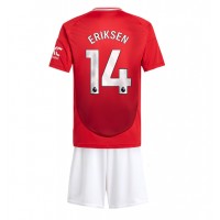 Manchester United Christian Eriksen #14 Fußballbekleidung Heimtrikot Kinder 2024-25 Kurzarm (+ kurze hosen)